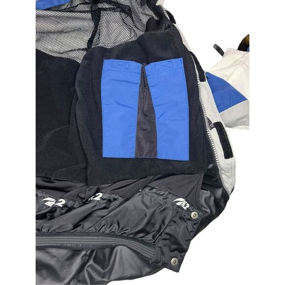 K2 Outerwear Men’s Large Cyclone Skiing Snowboarding Jacket Blue Hooded Zip - Picture 10 of 10